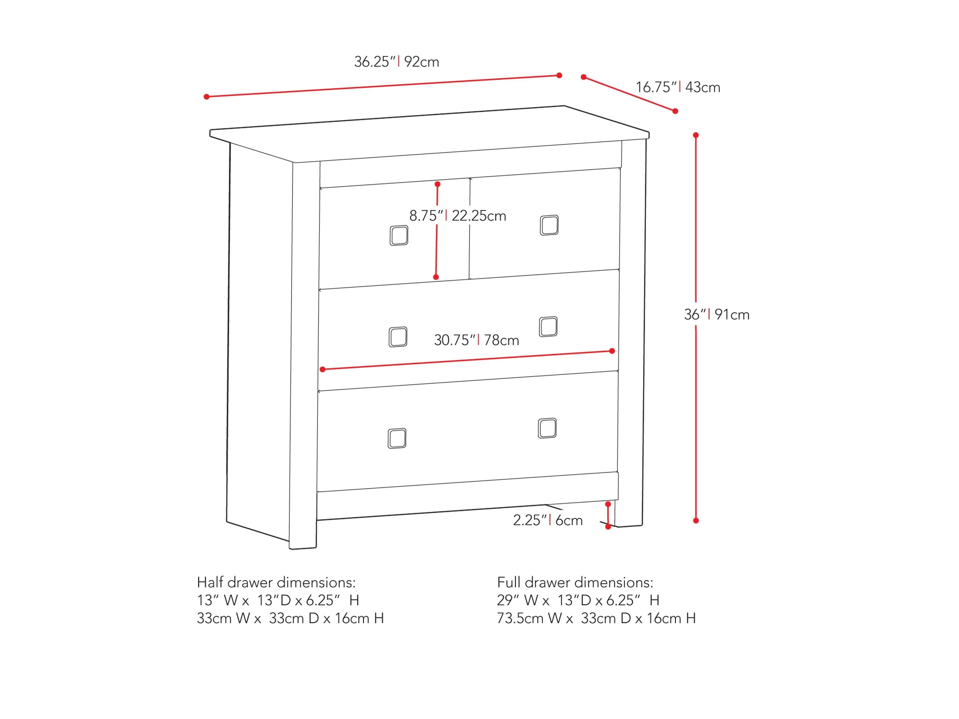 4 Drawer Dresser