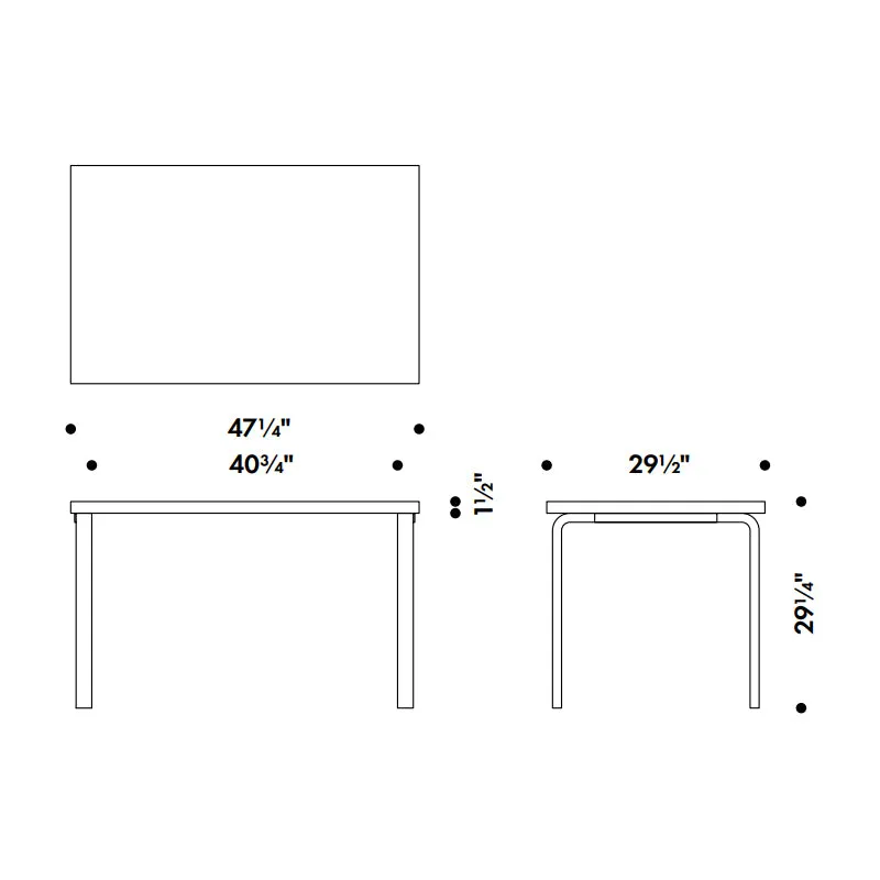 Aalto Rectangle Dining Table