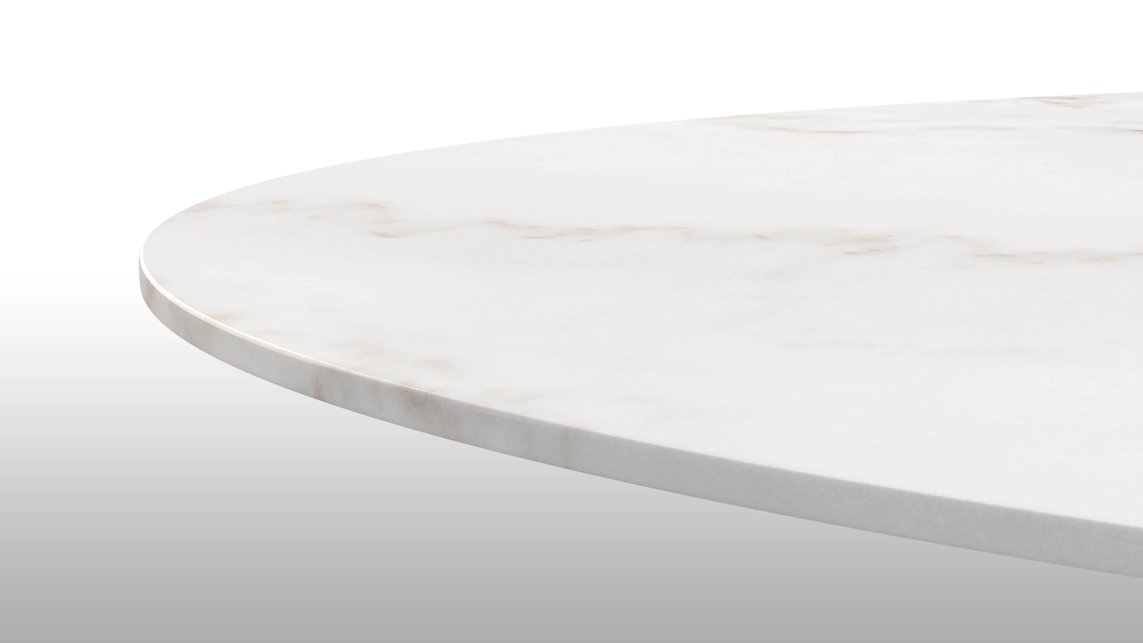 Aarhus - Aarhus Oval Dining Table, Calacatta Marble, 77"