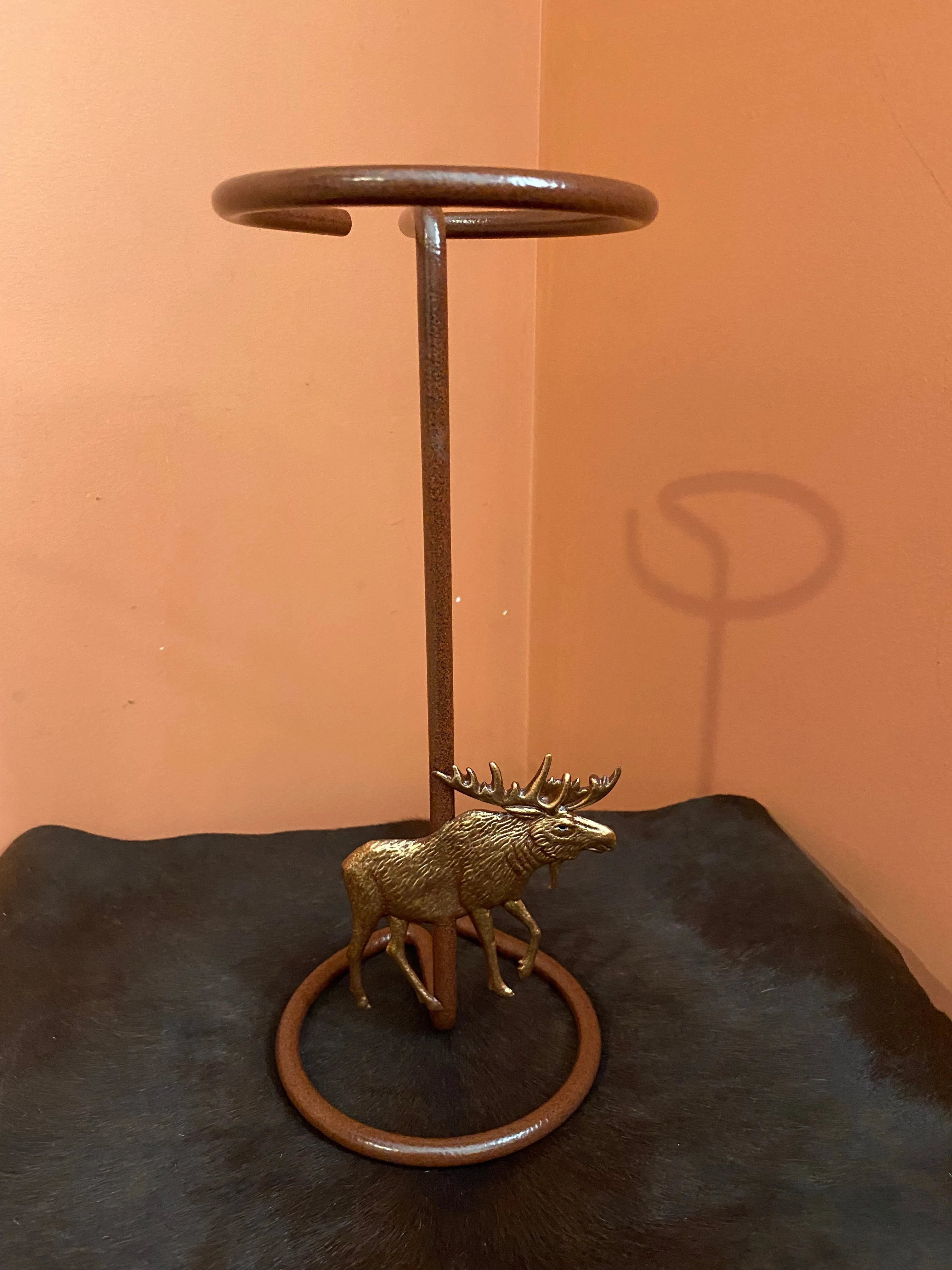 American Made Cowboy Hat Stand with Moose