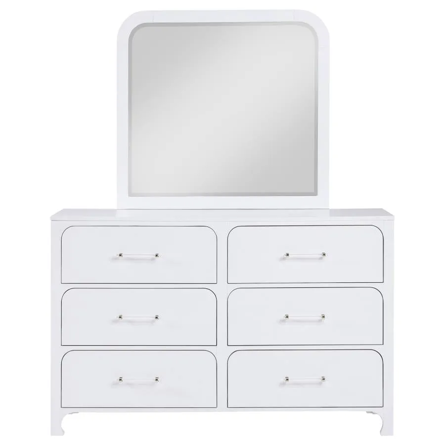 Apollo 6-Drawer Dresser w/Mirror