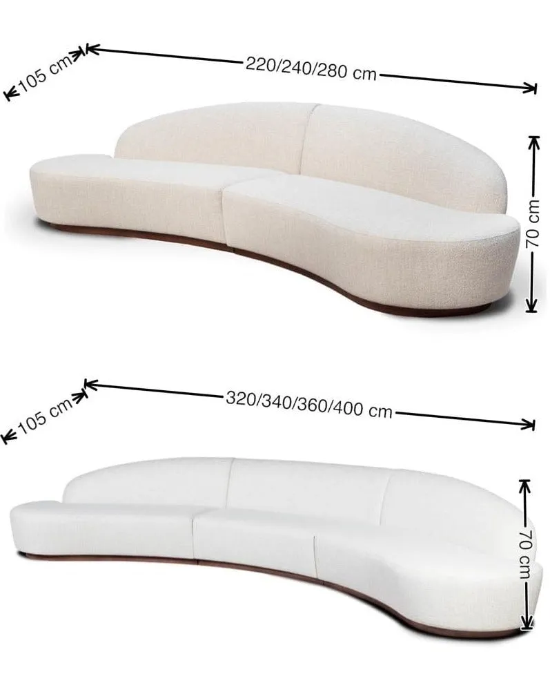 Austin Performance Boucle Curve Sofa