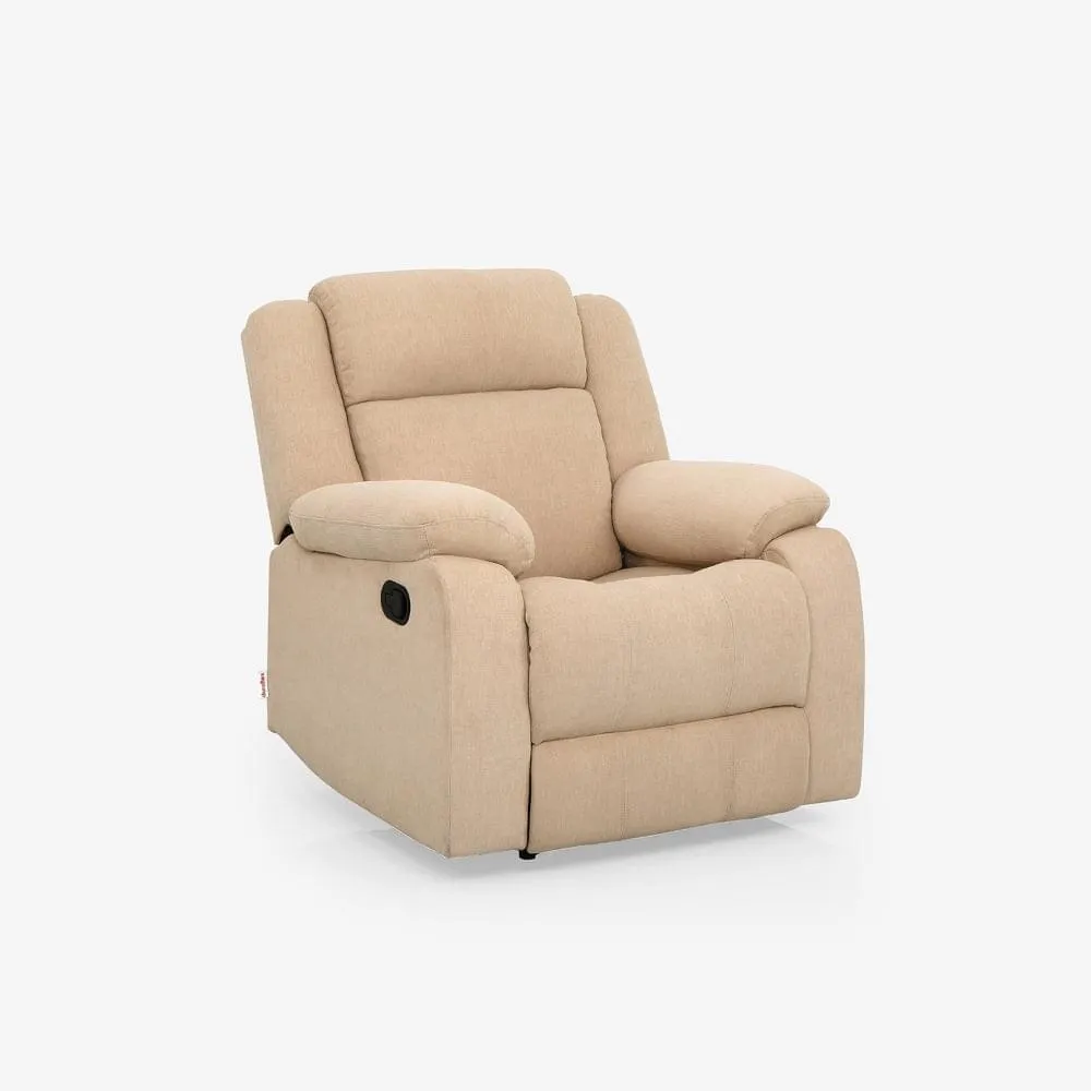 Avalon Beige Fabric Recliner