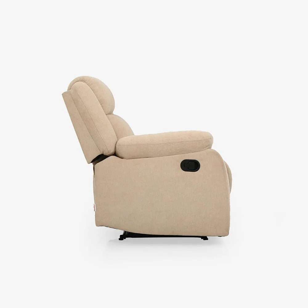 Avalon Beige Fabric Recliner