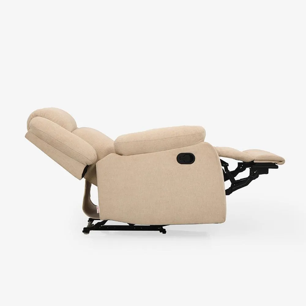 Avalon Beige Fabric Recliner