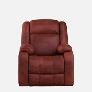 Avalon Crimson Red Suede Recliner