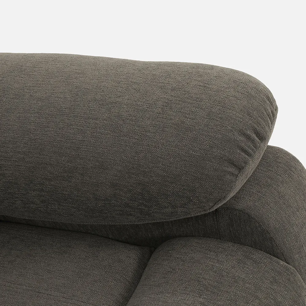 Avalon Grey Fabric Recliner