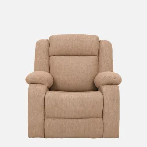 Avalon Motorized Electric Powered Brown Fabric Recliner