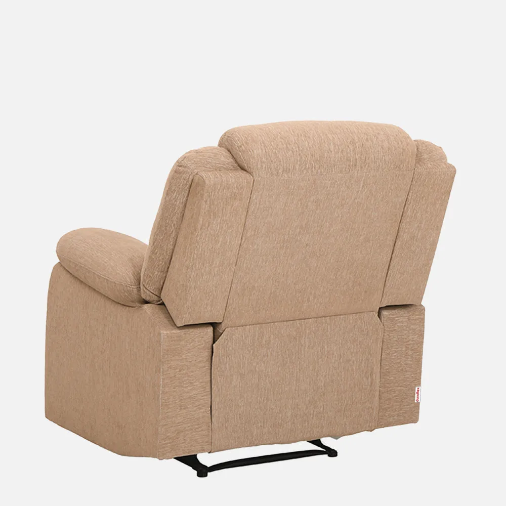 Avalon Motorized Electric Powered Brown Fabric Recliner