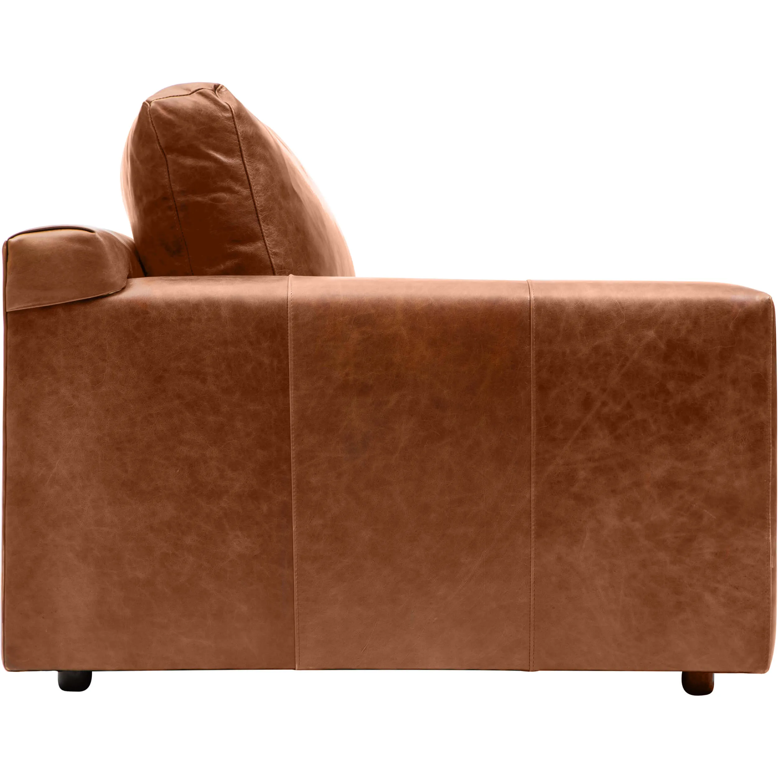 Axel Leather Sofa, Laguna Cognac