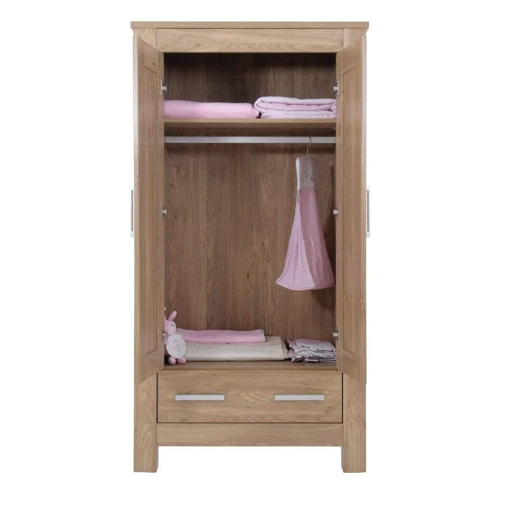 Baby Style Bordeaux Wardrobe - Oak