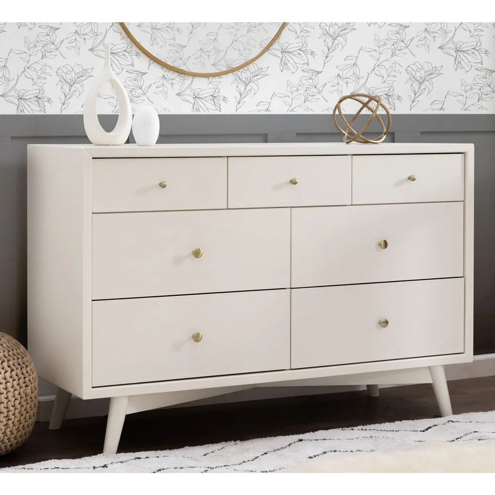 Babyletto Palma 7-Drawer Double Dresser - Warm White