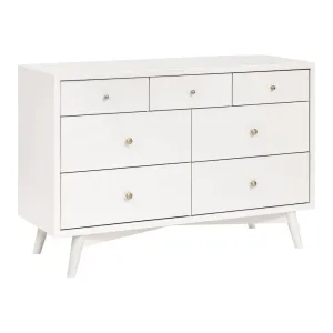 Babyletto Palma 7-Drawer Double Dresser - Warm White