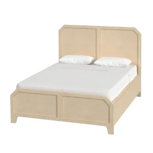 Bar Harbor Queen Raffia Panel Bed in Natural  5706362