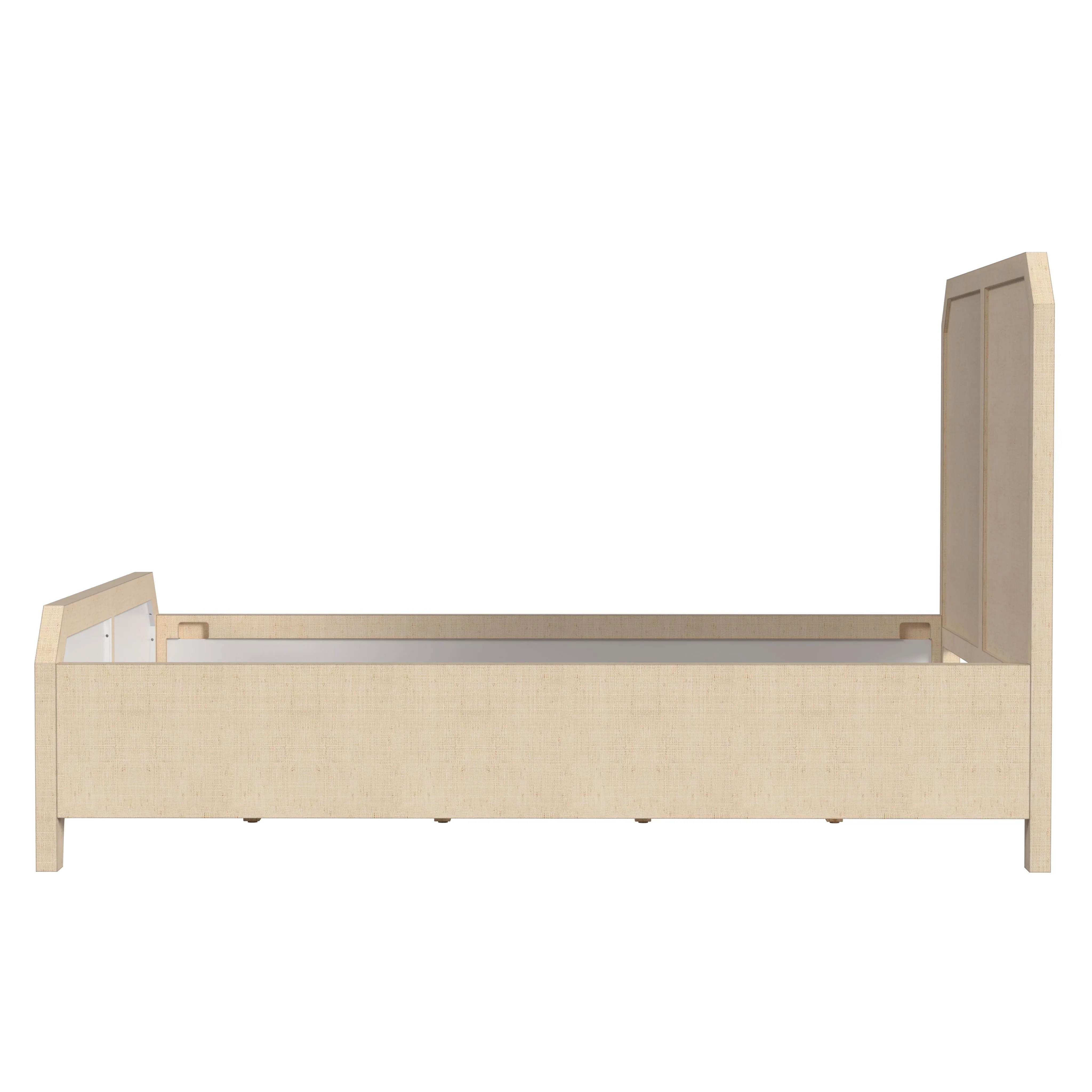 Bar Harbor Queen Raffia Panel Bed in Natural  5706362