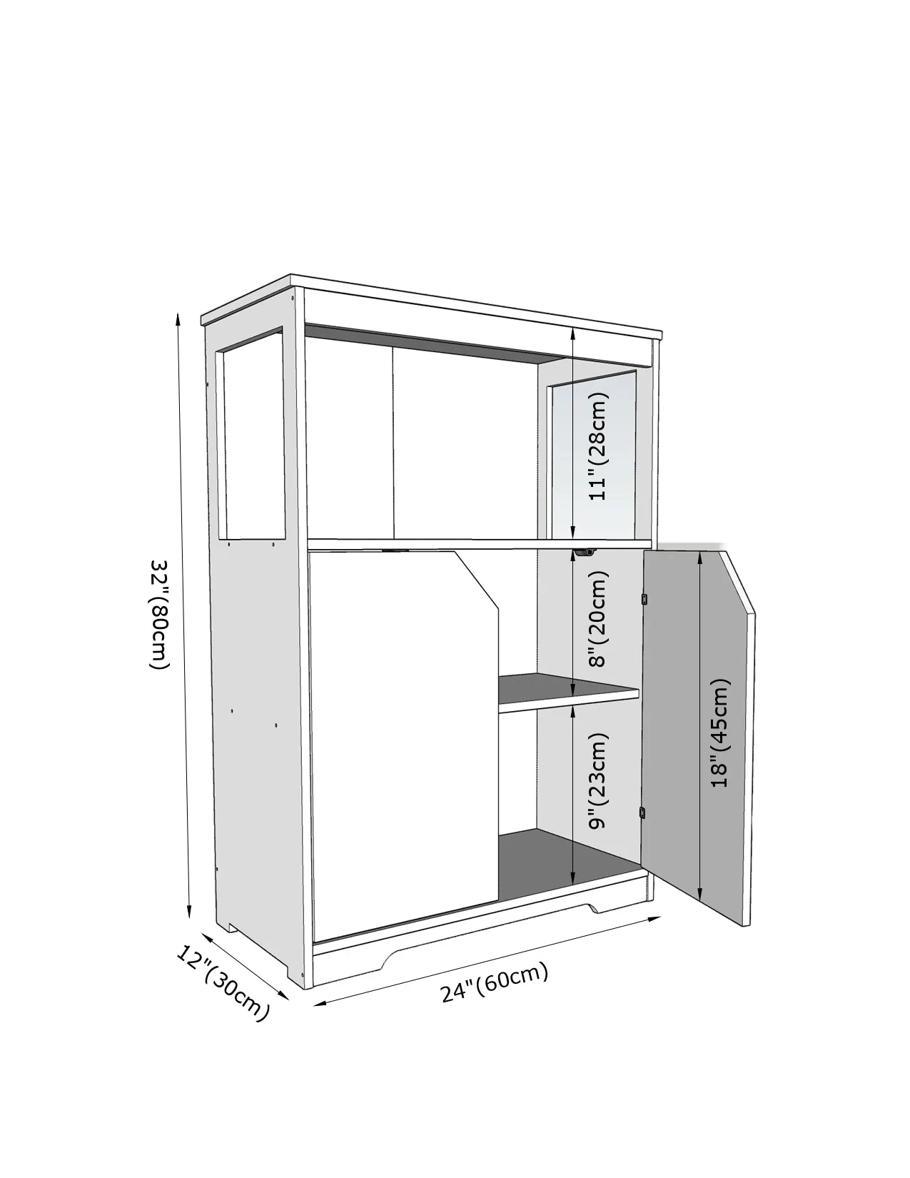 Bathroom Storage Cabinet Freestanding By Miza