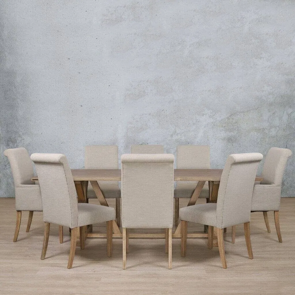 Berkeley Wood Top & Baron 8 Seater Dining Set