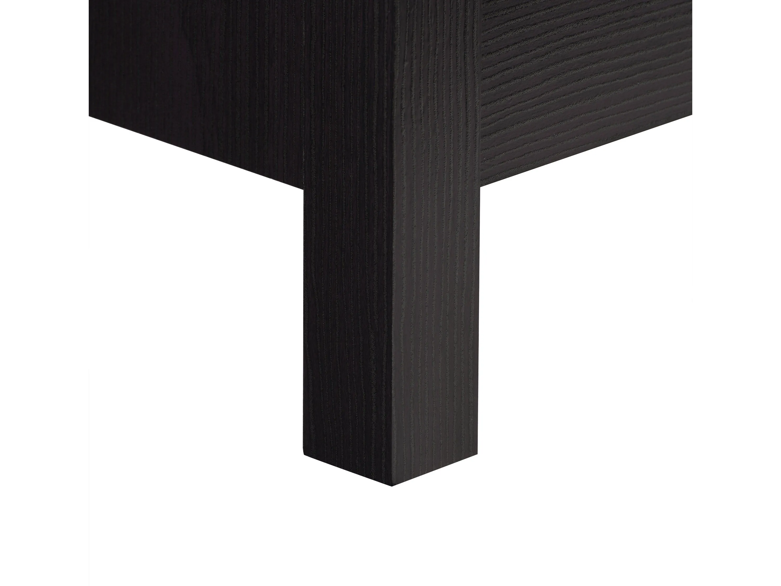 Black 2 Drawer Night Stand