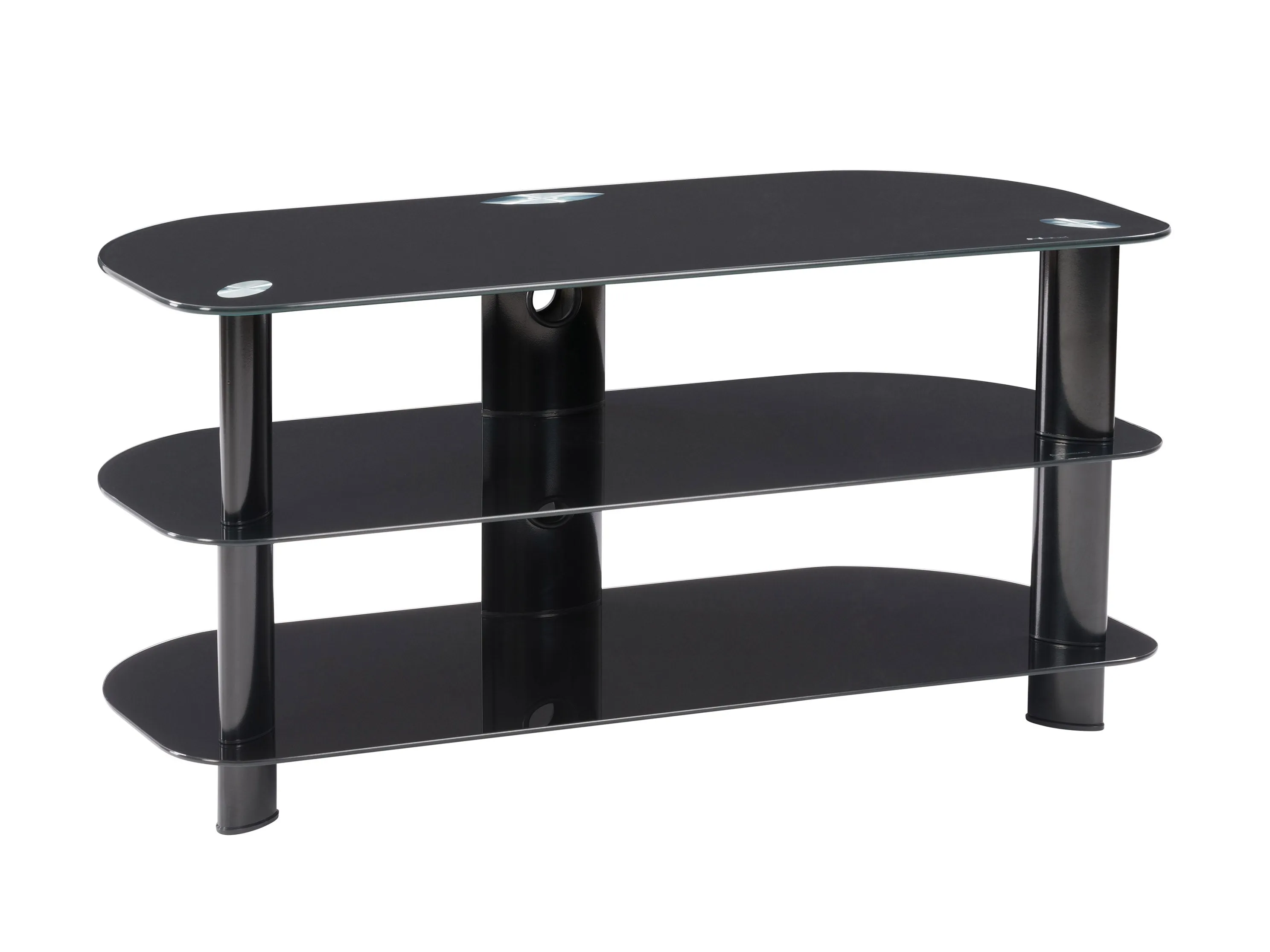 Black Glass TV Stand, TVs up to 48"