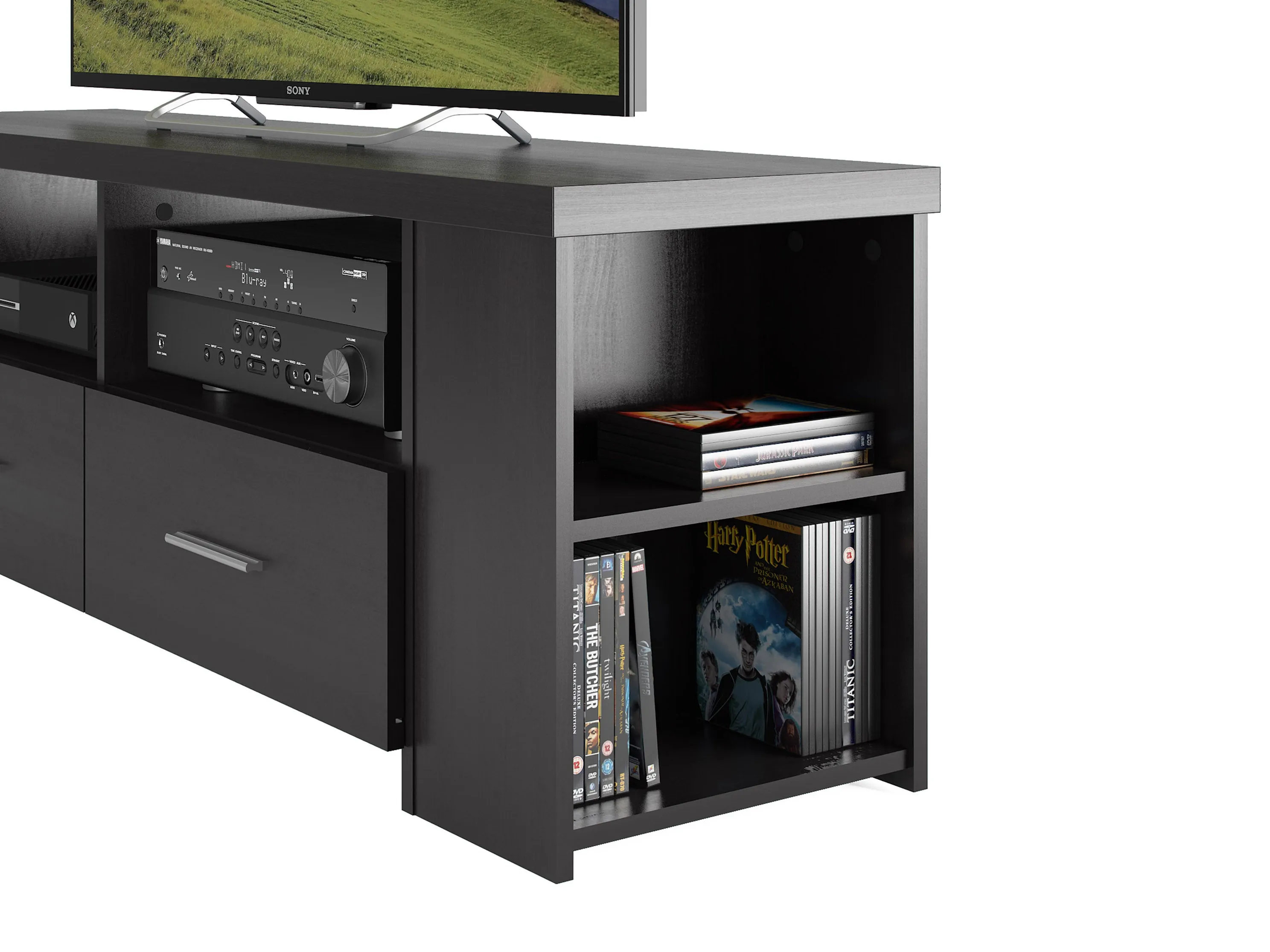 Black TV Stand, TVs up to 75"