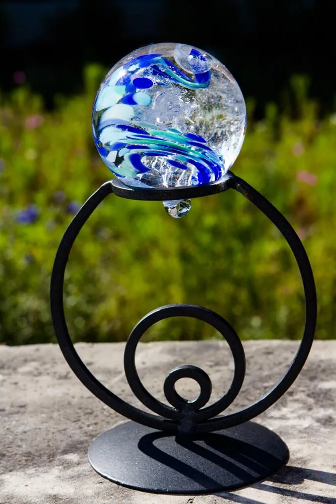 Black Wrought Iron Circle Stand