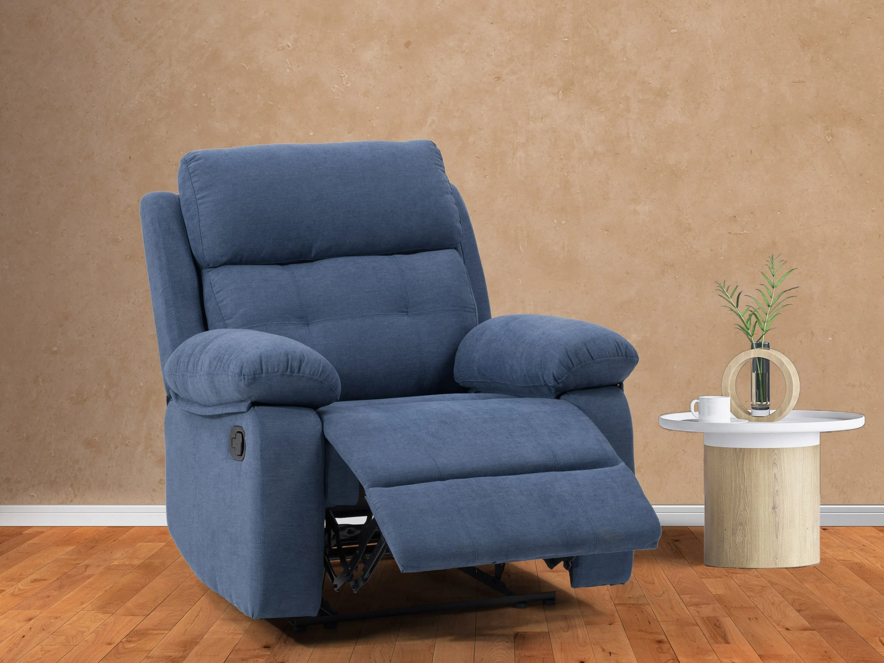 Blue Extra Wide Recliner