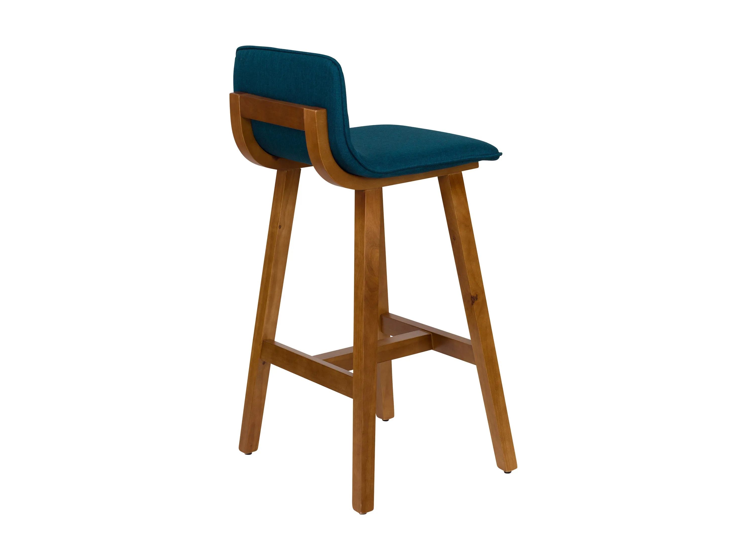 Blue Wooden Bar Stools, Set of 2