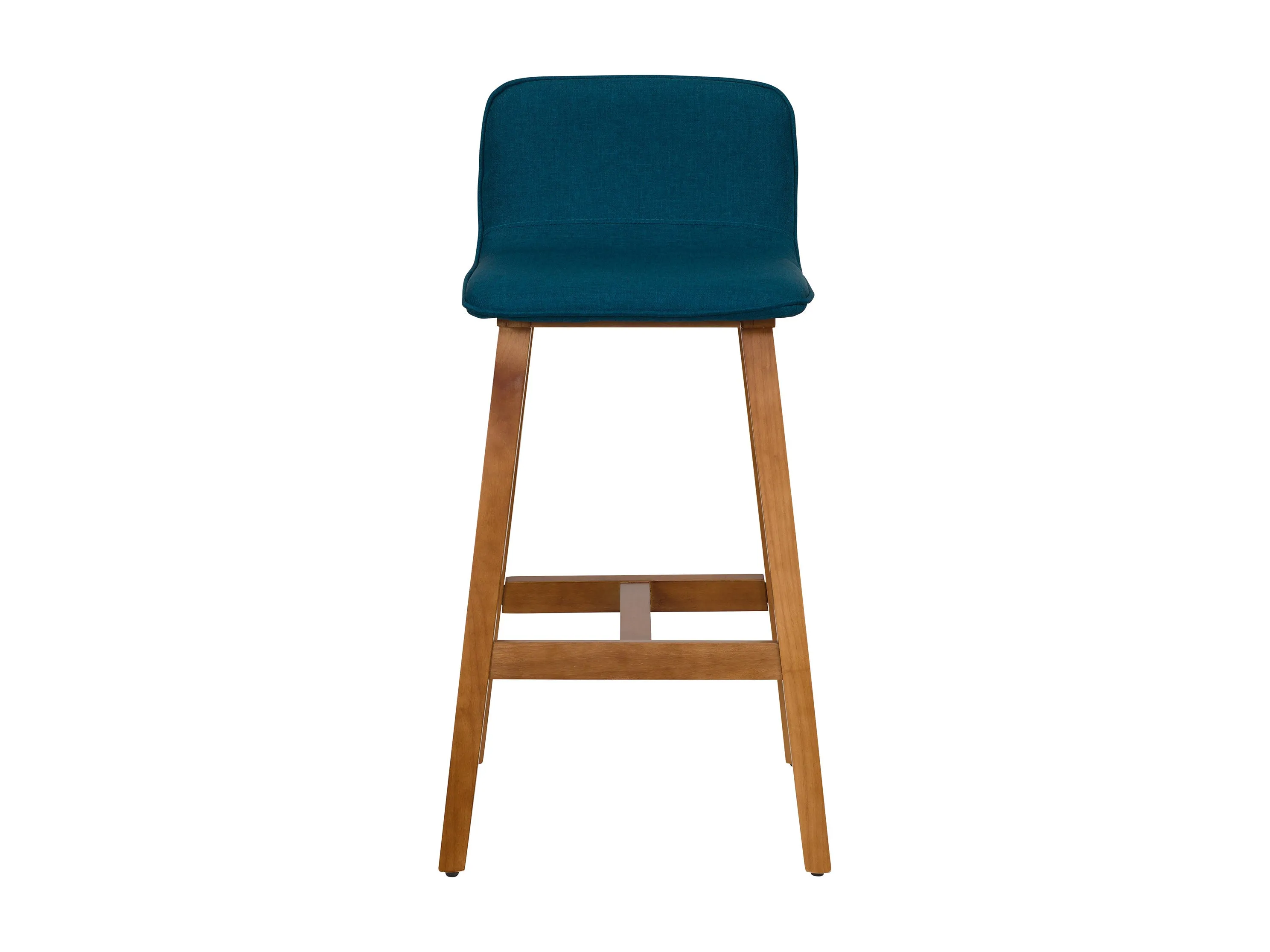 Blue Wooden Bar Stools, Set of 2