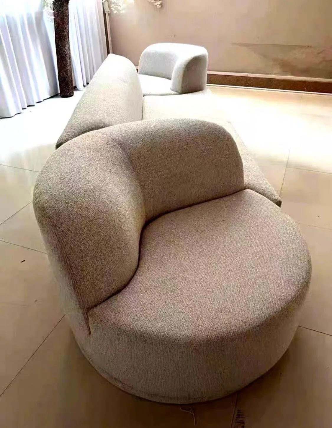 Bordone Revolving Swivel Chair Designer Sofa