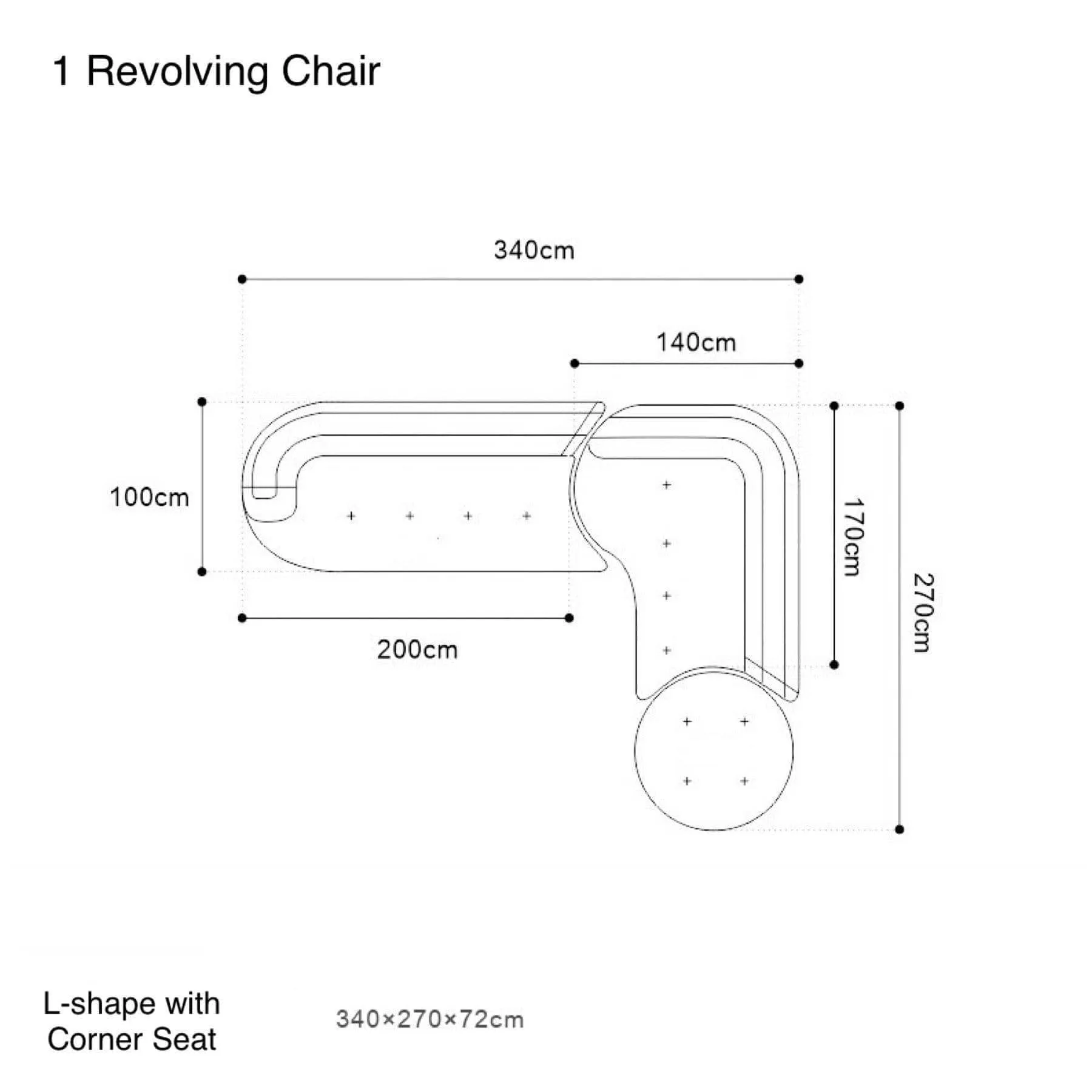 Bordone Revolving Swivel Chair Designer Sofa