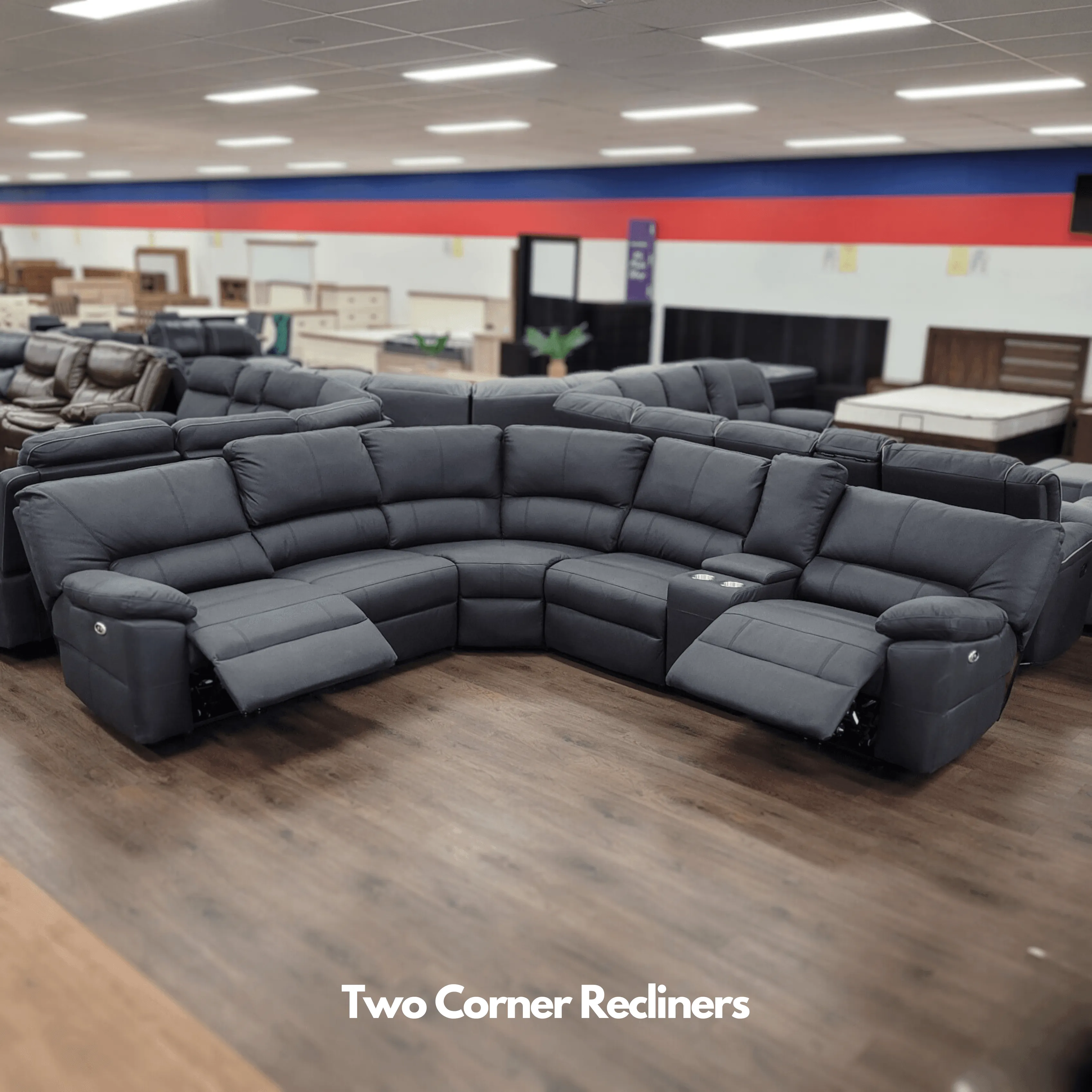 Bristol Suede Fabric Corner Recliner Sofa