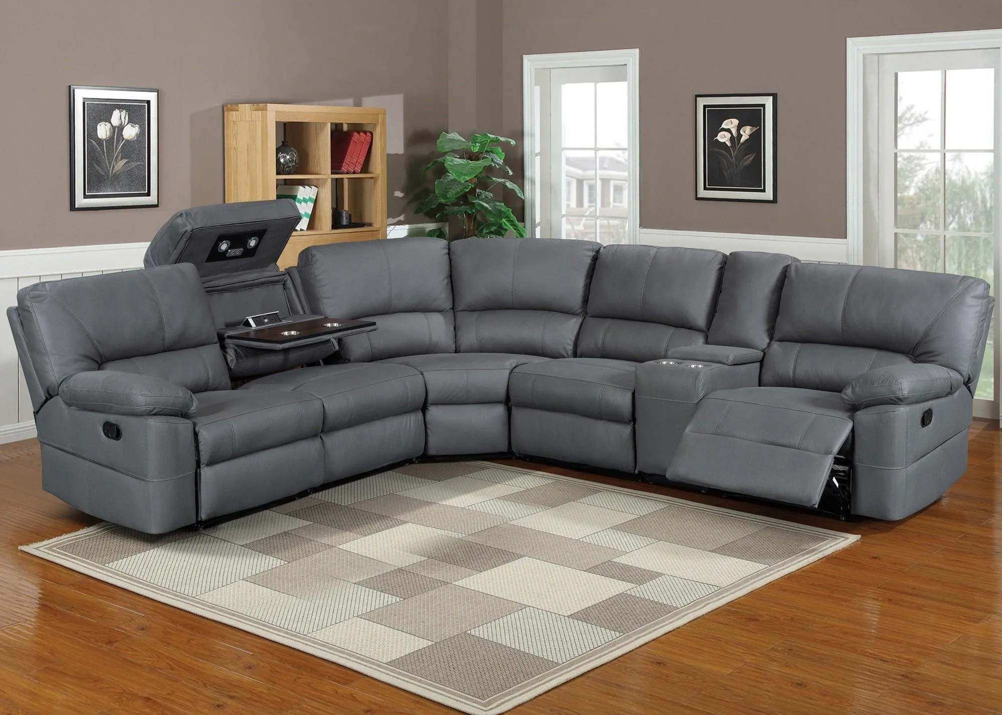 Bristol Suede Fabric Corner Recliner Sofa