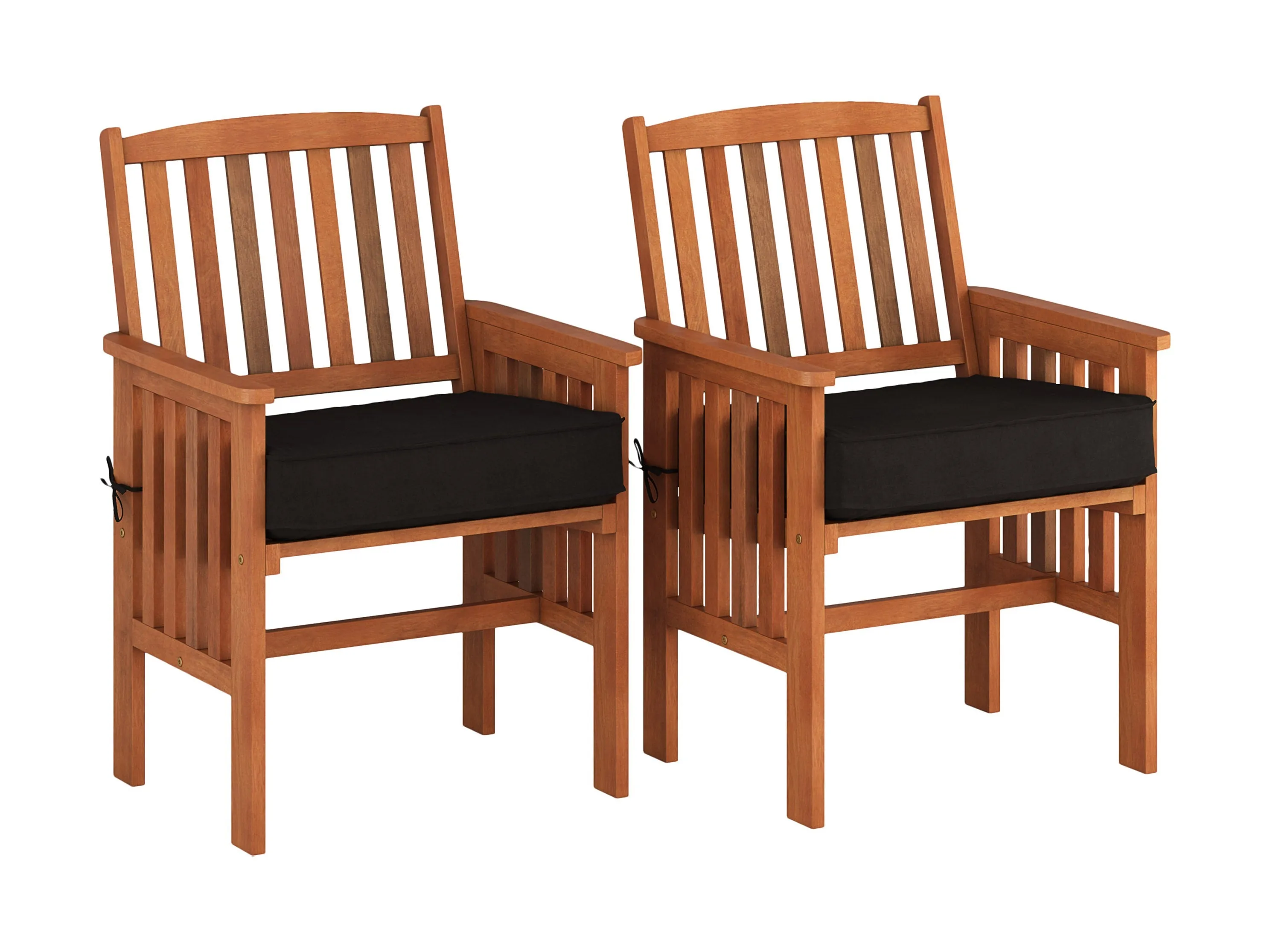 Brown Wooden 4pc Patio Set