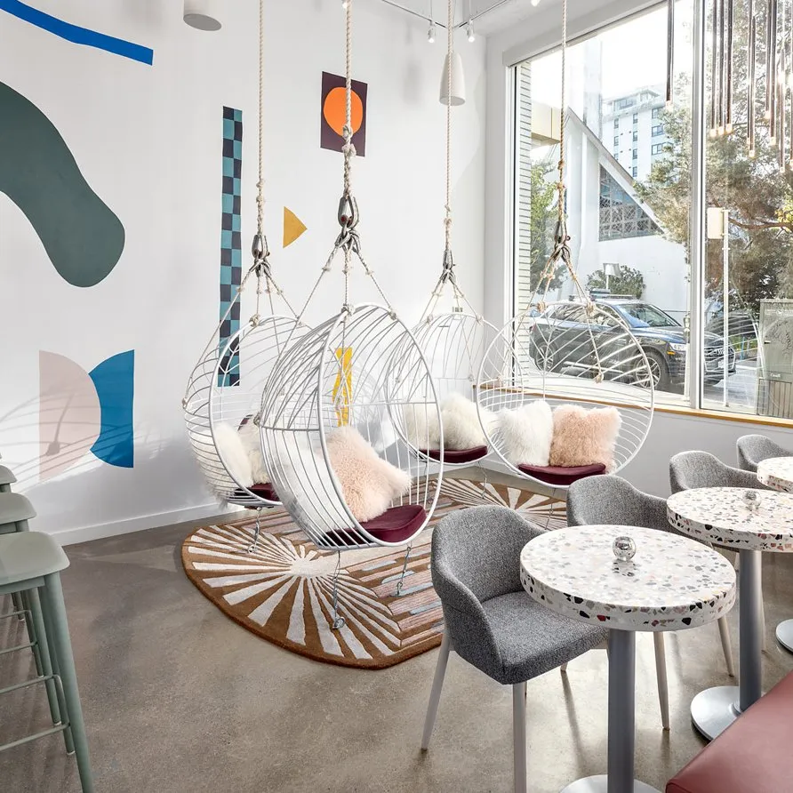 Bubble Outdoor Chair with Grey Cushions