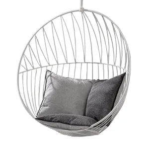 Bubble Outdoor Chair with Grey Cushions