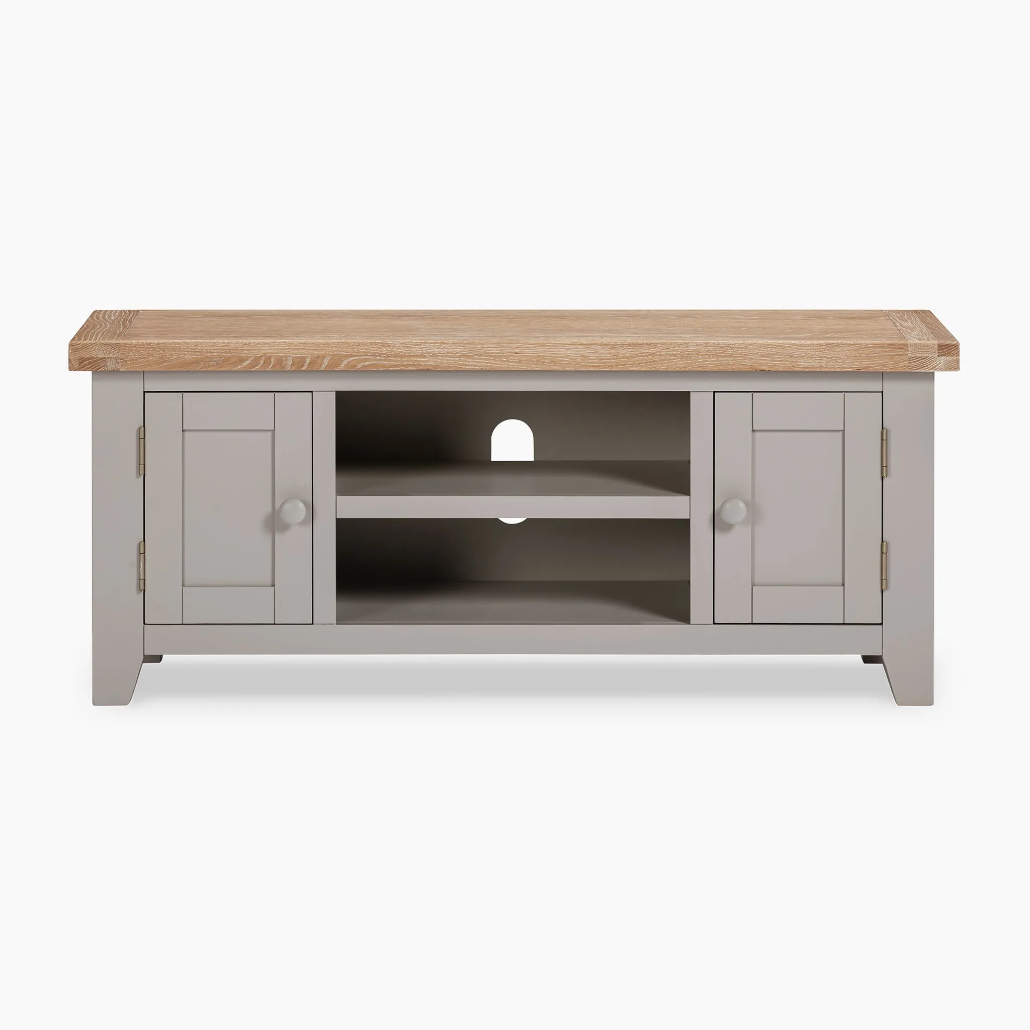 Burford 120cm Media Unit in Pebble Grey