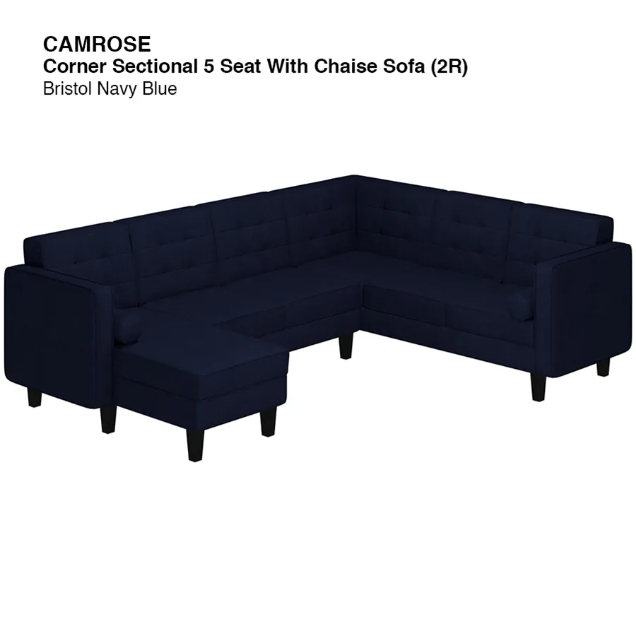 Camrose Corner Sectional 5 Seat with Chaise (2R) Sofa