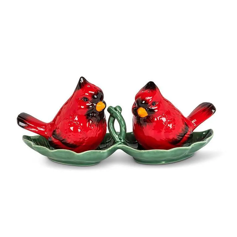 Cardinal Salt   Pepper Shakers