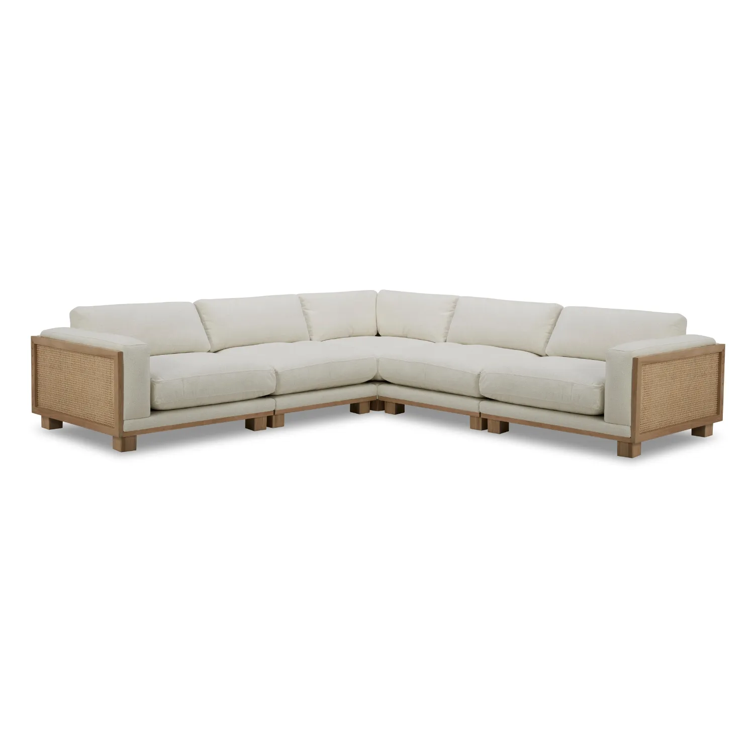 Cayman 5pc Mellow Ivory Sectional