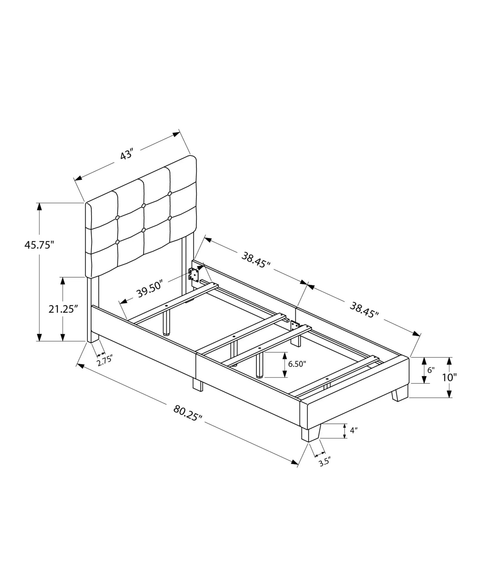 Chic Pink Velvet Twin Bed Frame