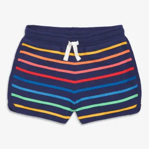 Clearance recess short in sunrise rainbow stripe