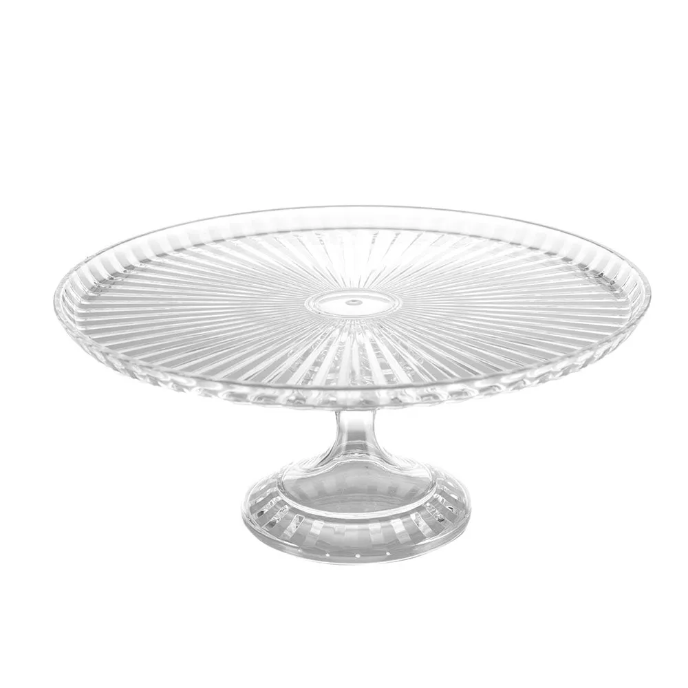 Cut Acrylic Cake Stand & Dome 28x25.6cm