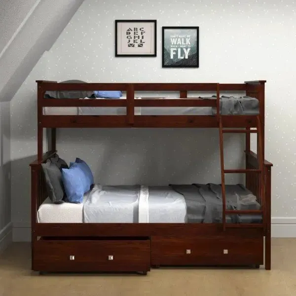 David Twin over Full Bunkbed with Storage