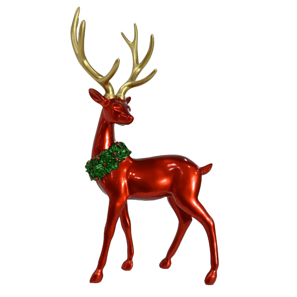 Deluxe Matte Red Reindeer Asst