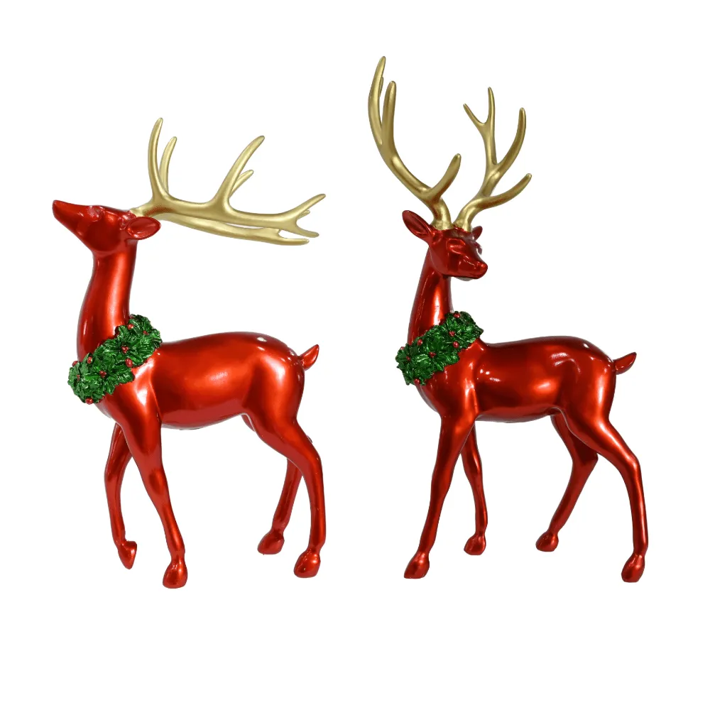 Deluxe Matte Red Reindeer Asst