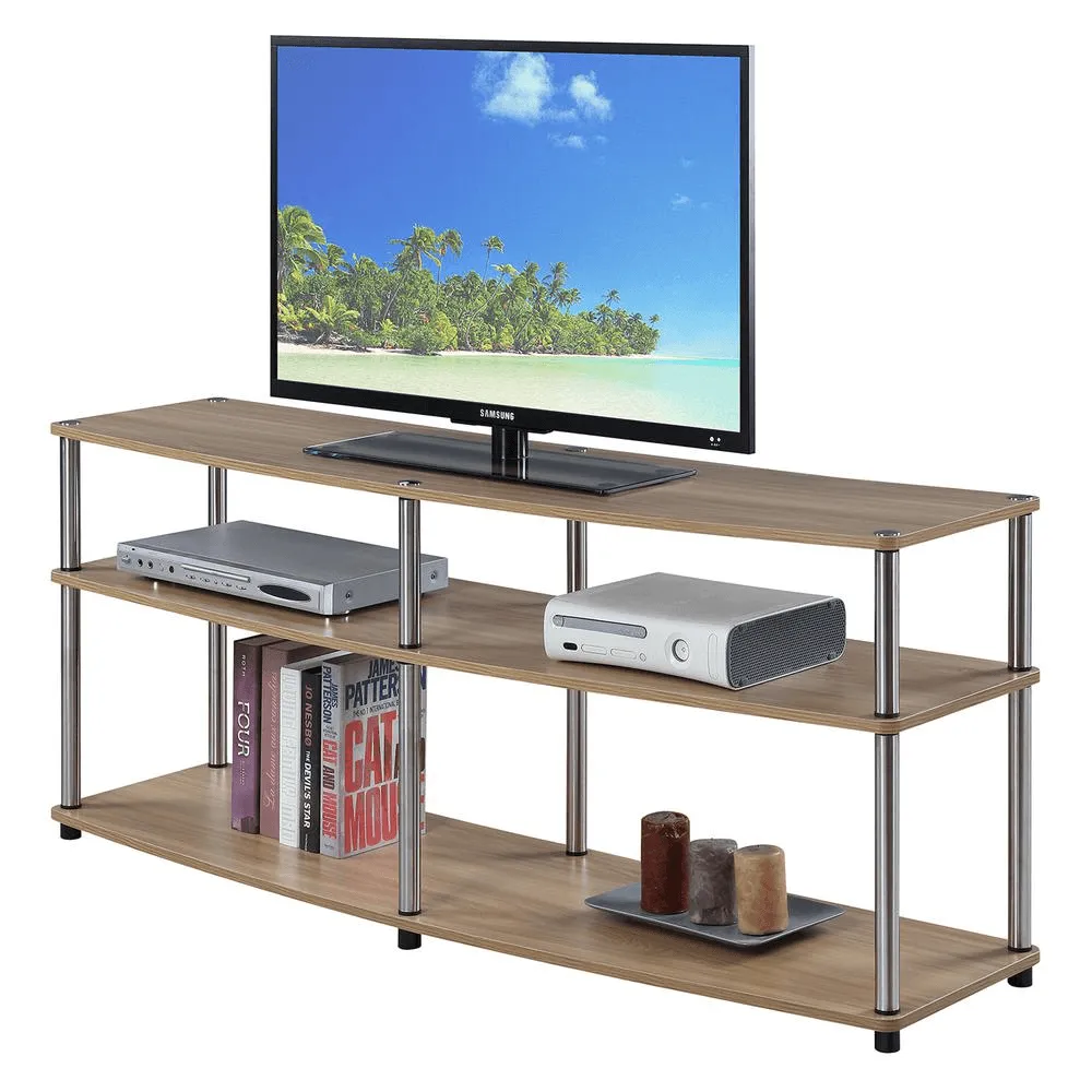 Designs2Go 3 Tier 60” TV Stand - Modern Open Concept with Easy Assembly