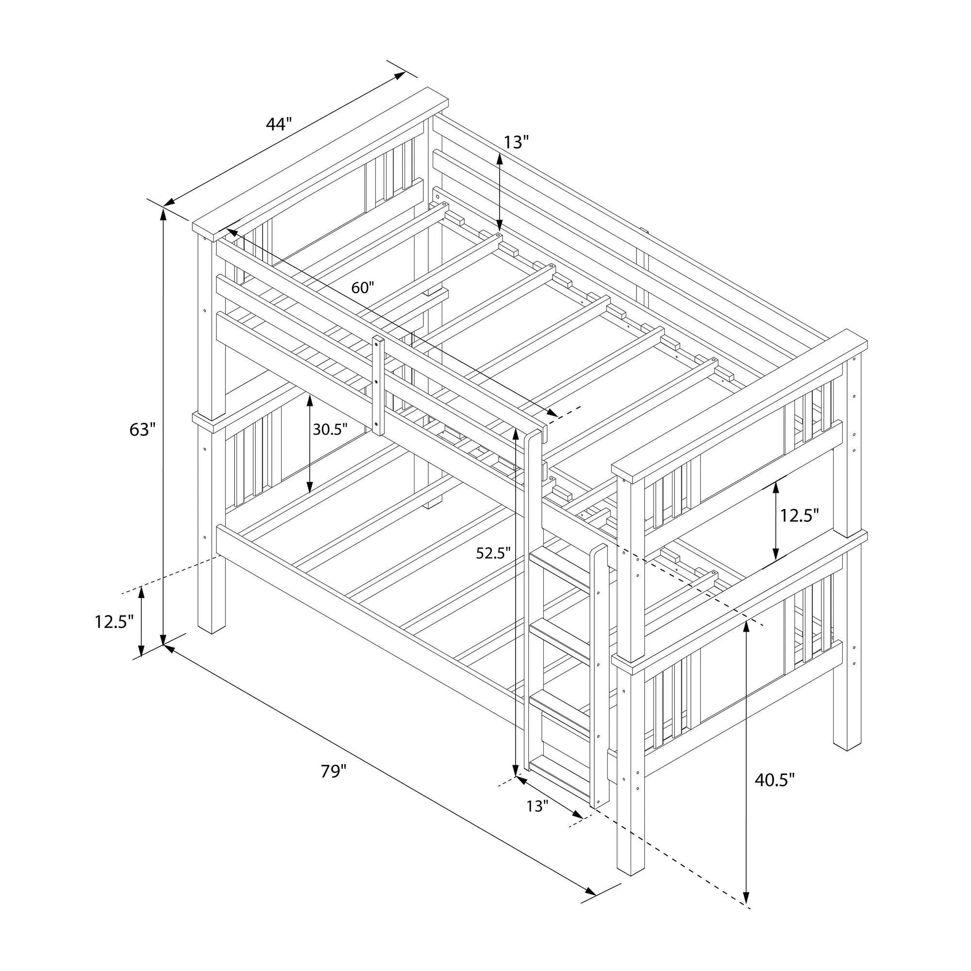 Dylan Wood Bunk Bed