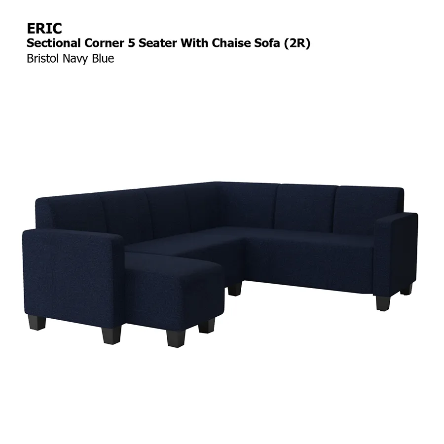 Eric Corner Sectional 5 Seat with Chaise (2R) Sofa