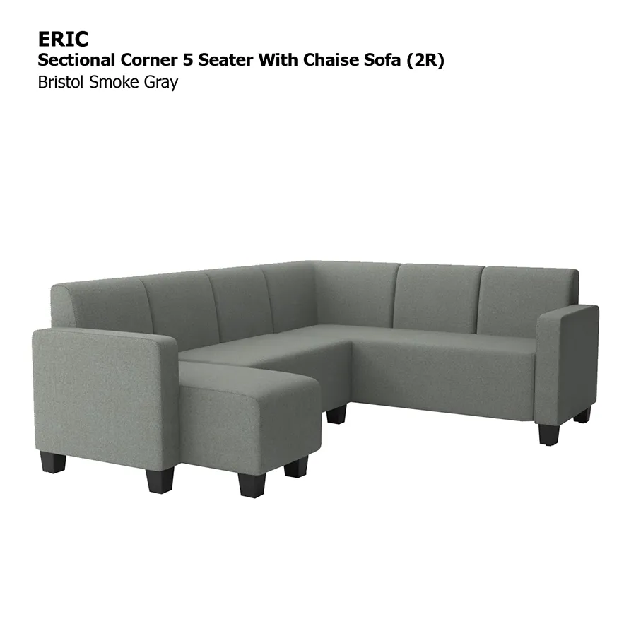 Eric Corner Sectional 5 Seat with Chaise (2R) Sofa