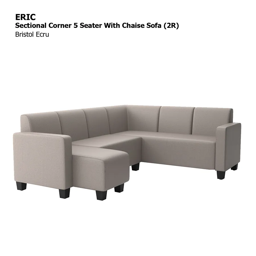 Eric Corner Sectional 5 Seat with Chaise (2R) Sofa